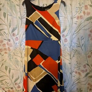 The Limited Multicolor Geometric Midi Dress